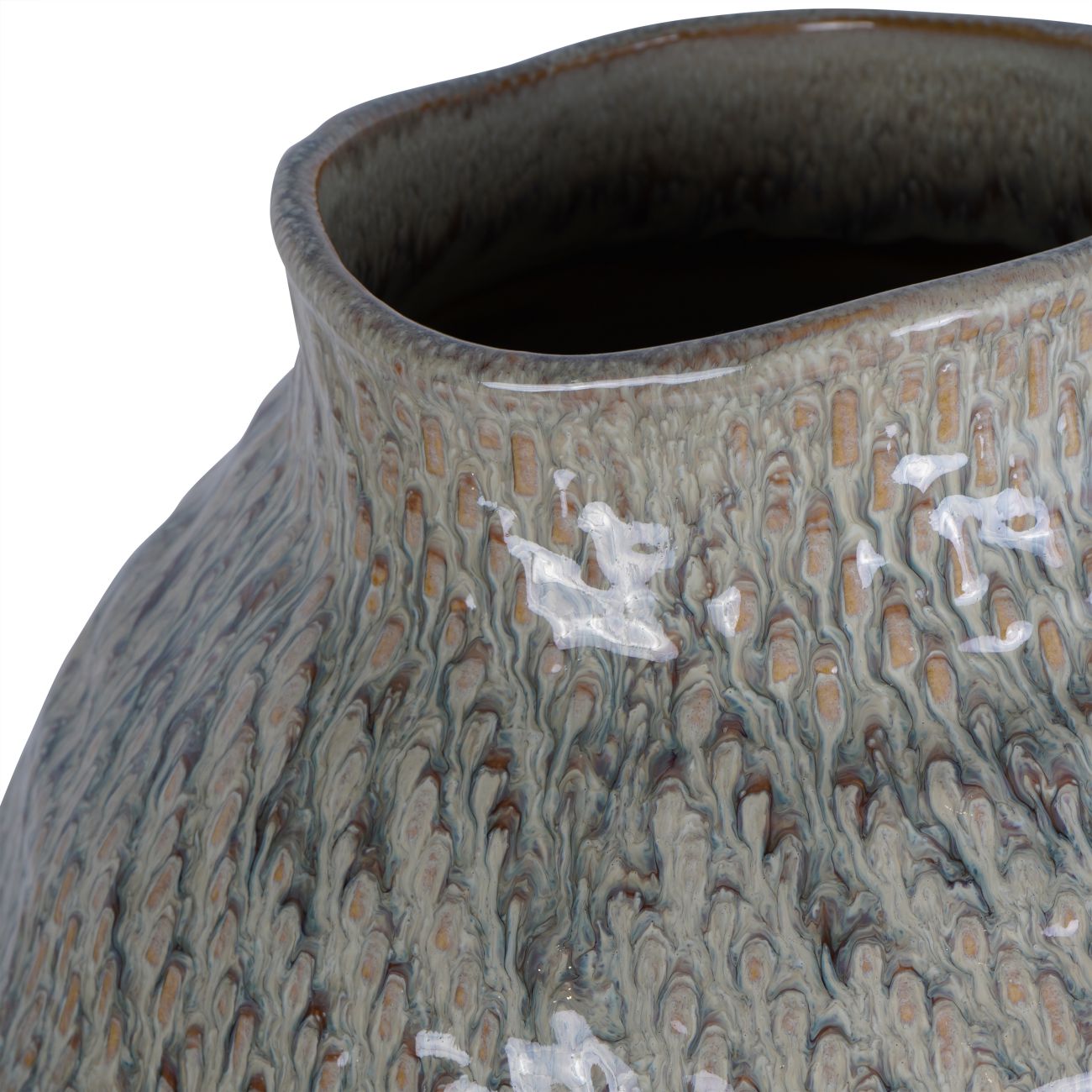 Ceramic Woven Ombre Vase | Extra Large
